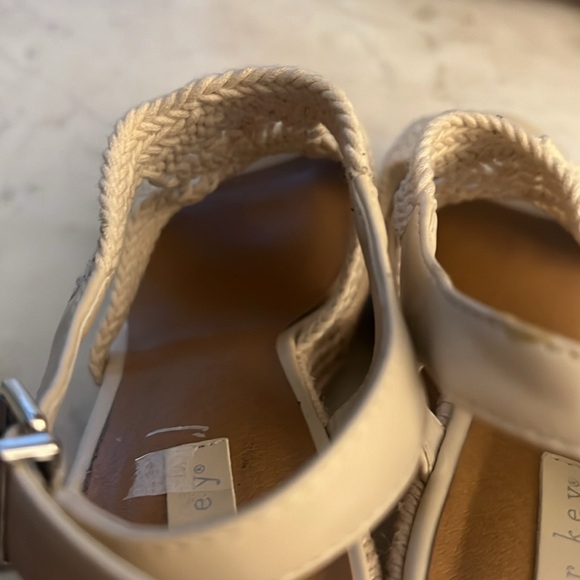 Espadrille Platform Wedges- Macrame open toe , jute 4 1/2” wedge - Picture 6 of 7